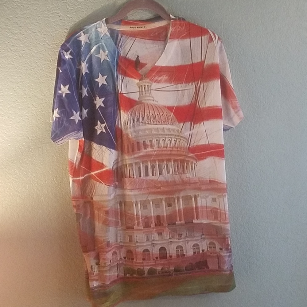 True Rock Flag T Shirt xl